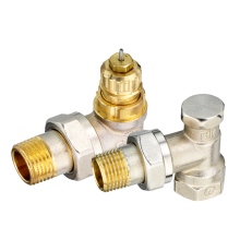 Набор термостатический для радиатора угловой ROYAL THERMO 1/2" Click