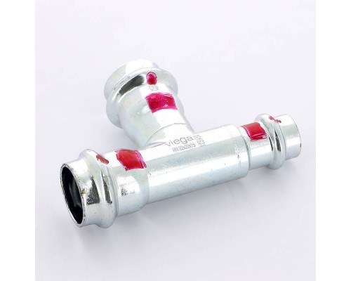 Тройник пресс оцинкованная сталь Prestabo VIEGA 22x22x15 SC-Contur