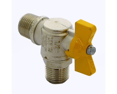 Кран шаровой для газа НН угловой бабочка ITAP 1/2"