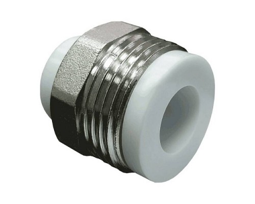 Штуцер PP-R сер комб Дн20х3/4" НР VALFEX 10137120Г