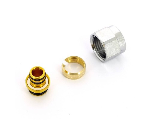 Соединитель FAR 16х2 евроконус 1/2" для м/пл труб