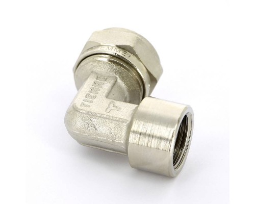Угол обжим-В никелированный TIEMME 20х1/2"