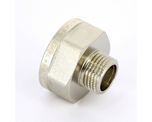 Переходник НВ никелированный TIEMME 1/2"x1"