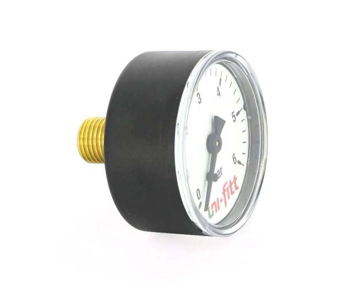 Манометр аксиальный 1/4" UNI-FITT 6 бар 63 мм Манометр аксиальный 1/4" UNI-FITT 6 бар 63 мм