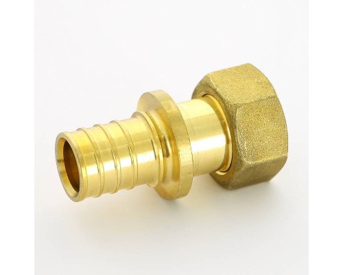 Муфта аксиальная-В Uni-Fitt 25 x 3/4" с накидной гайкой плоской прокладкой Муфта аксиальная-В Uni-Fitt 25 x 3/4" с накидной гайкой плоской прокладкой