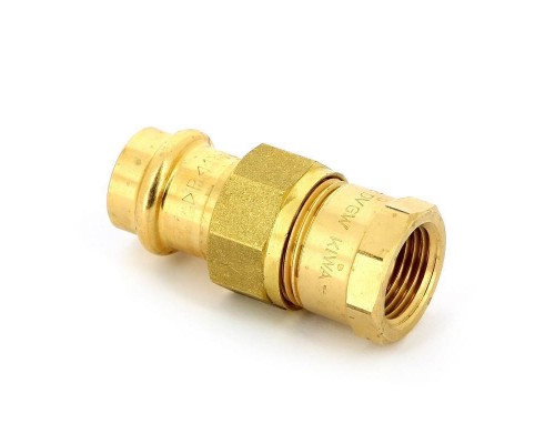 Муфта пресс-В IBP 18 х 1/2" с разъемным соединением бронза Муфта пресс-В IBP 18 х 1/2" с разъемным соединением бронза