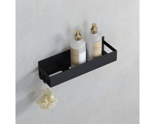 Boheme Q Полка подвесная   2 крючка 35x8x10h см, цвет: black 10965-B