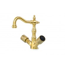 Boheme Royal Cristal Смеситель для раковины на 1 отв., без дк, высота излива 12,8 см, цвет: bronze 312-Royal/CRST Black