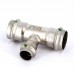 Тройник пресс нержавеющая сталь Sanpress Inox VIEGA 28х18х28