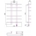 Стилье Формат 15 Полотенцесушитель электрический 60x80h, цвет без покрытия 00514-8060