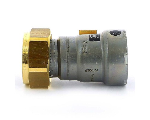 Муфта пресс-В с накидной гайкой Megapress оцинкованная сталь VIEGA 3/4"x1"