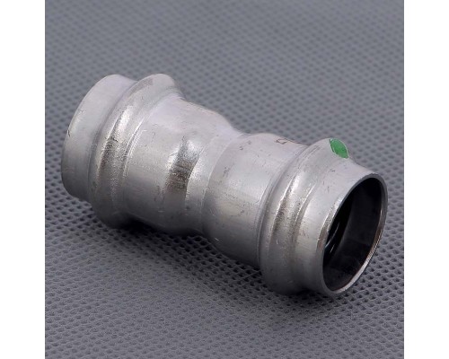 Муфта пресс нержавеющая сталь Sanpress Inox VIEGA 22 Муфта пресс нержавеющая сталь Sanpress Inox VIEGA 22