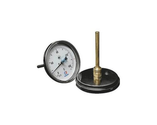 Термометр биметалл БТ-51.211 160С Дк100 L=100 G1/2" осев Росма 00000002550
