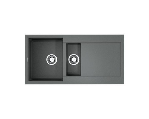 Omoikiri Sakaime 100-2-GR Кухонная мойка Tetogranit 100x50 см, цвет: leningrad grey 4993562