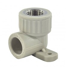 Угольник PP-R сер комб Дн25х1/2" ВР с креплением VALFEX 10120025Г