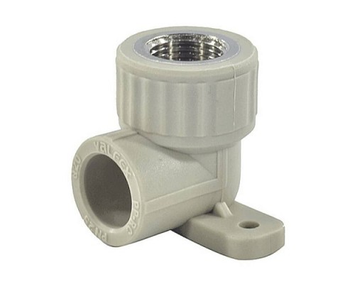 Угольник PP-R сер комб Дн25х1/2" ВР с креплением VALFEX 10120025Г