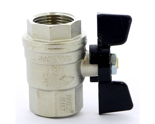 Кран шаровой Oregon Bugatti ВВ бабочка 3/4"
