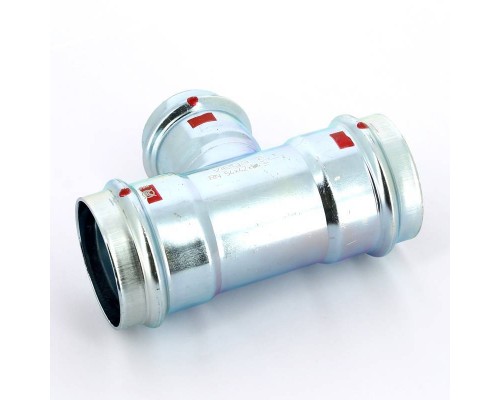 Тройник пресс оцинкованная сталь Prestabo VIEGA 54х42х54