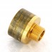 Переходник круглый НВ Viega 1/2" x 1" бронза
