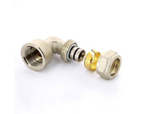 Угол обжим-В никелированный TIEMME 20х1/2"