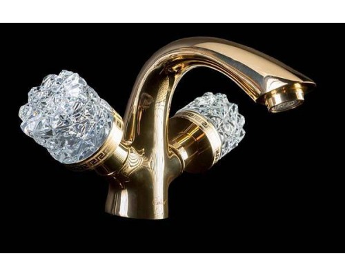 Boheme Crystal Смеситель для раковины, цвет: золото глянцевое 291-CRST