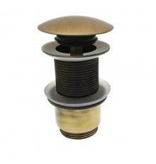 Донный клапан click-clack , короткий без перелива 1 1/4 , бронза