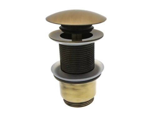 Донный клапан click-clack , короткий без перелива 1 1/4 , бронза