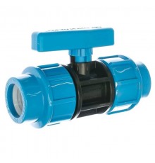 Кран шаровой компрессионный 32 х 32 для труб ПНД