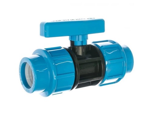 Кран шаровой компрессионный 32 х 32 для труб ПНД