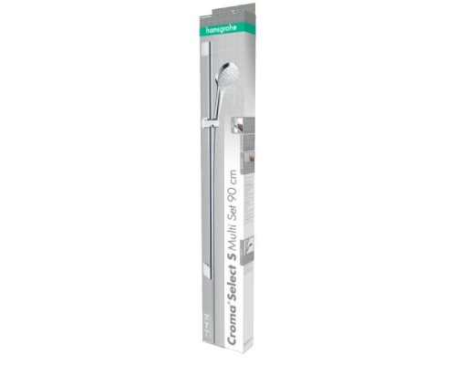 Душевой гарнитур HansGrohe HG Croma Select S Multi со штангой 90 см белый/хром