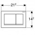 Кнопка смыва Geberit Omega30 белый, хром
