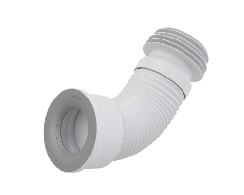 Труба фановая L240-600 мм гофр. DN80/110 x 100/120 мм, для выпуска унитаза