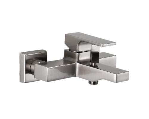 Смеситель для ванны Remer Absolute с лейкой, держателем и шлангом, Брашированный Никель