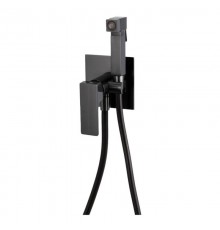 Гигиенический душ со смесителем Remer Absolute AU65CFP, чёрный брашированный хром