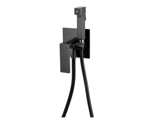 Гигиенический душ со смесителем Remer Absolute AU65CFP, чёрный брашированный хром