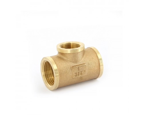 Тройник В 1 x 3/4 x 1 бронза