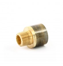 Переходник круглый НВ 1/2 x 3/4 бронза