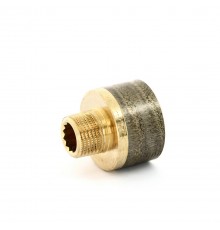 Переходник круглый НВ 1/2 x 1 бронза