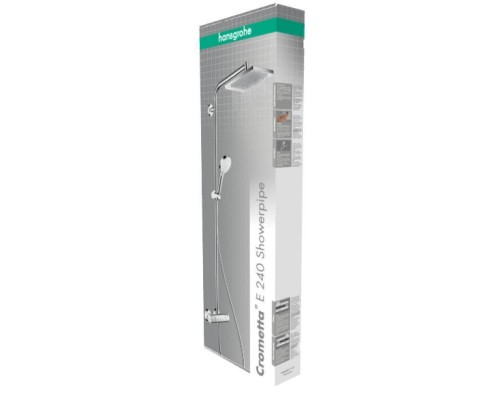 Душевая система HansGrohe HG Crometta Е 240 1jet Showerpipe с термостатом хром