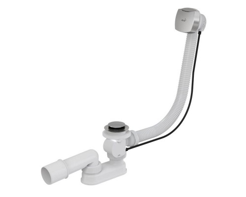 Сифон бутылочный с горизонтальным отводом и пробкой хромированный VIEGA