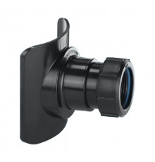 Переходный (врезка D57мм) элемент Дн=110ммхДу=50мм (компрессионное соединение); цвет-чёрный