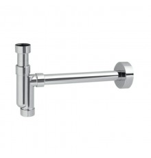 Сифон трубный P-образный без выпуска (1 1/4х32мм) с отводной трубой (L300мм, D32мм) и отражателем;