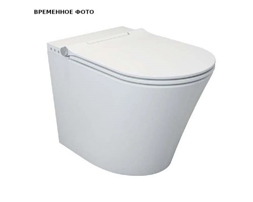 Умный приставной унитаз Uni-Flow в комплекте с крышкой-биде, белый