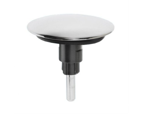 Пробка D70мм латунная без резьбового окончания для выпуска тип-кнопка; цвет-хром