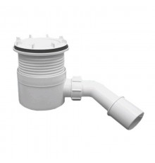 Сифон бутылочный под сливную насадку (H88-145мм, выпуск D110мм/h27мм); пропускная способность 44 л/м