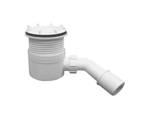 Сифон бутылочный под сливную насадку (H88-145мм, выпуск D110мм/h27мм); пропускная способность 44 л/м