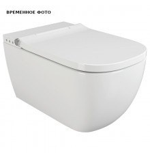 Умный подвесной унитаз Uni-Flow в комплекте с крышкой-биде и пультом ДУ, белый