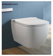 Умный подвесной унитаз Uni-Flow в комплекте с крышкой-биде и пультом ДУ и LED-панелью, белый