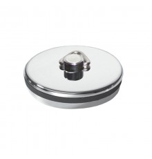 Пробка пластиковая с треугольным держателем под цепочку и сливную решётку D70/85/113мм; цвет-хром