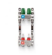 Коллектор из нержавеющей стали с расходомерами  2 вых.